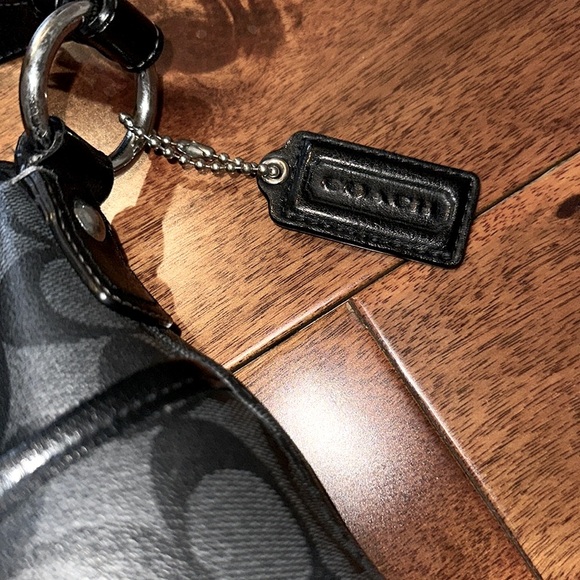 Black Coach Peyton Convertible Hobo Bag - Picture 5 of 9